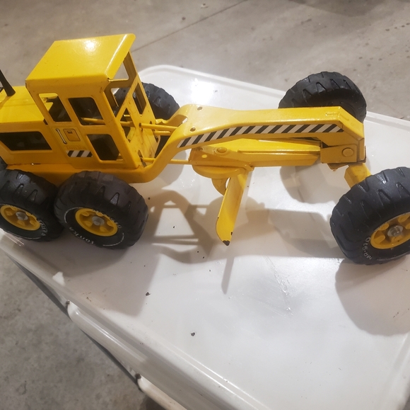Vintage 70's TONKA MR-970 Road Grader Metal Yellow Construction Toy Vehicle 18” - Picture 5 of 12